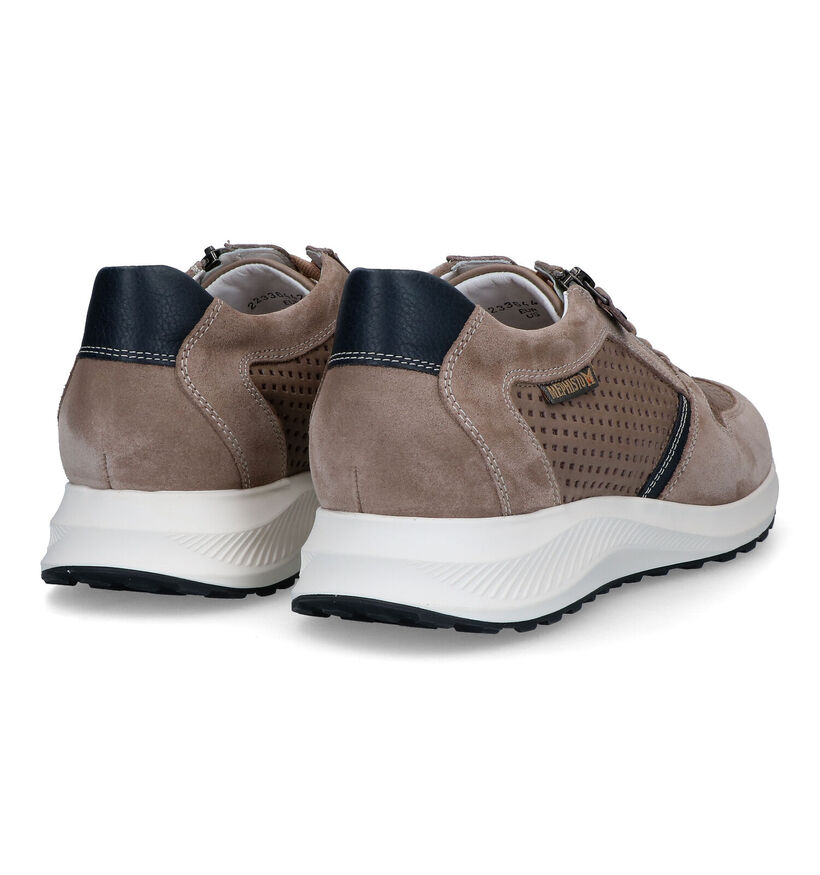 Mephisto Dino Perf Velsport Taupe Veterschoenen voor heren (339210) - geschikt voor steunzolen