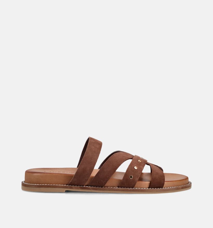 Laurent David Bruine Slippers voor dames (373616)