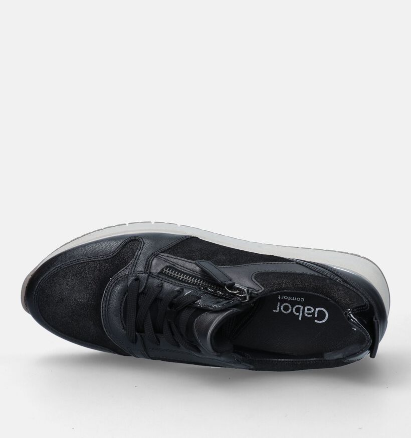 Gabor OptiFit Zwarte Sneakers voor dames (328221) - geschikt voor steunzolen
