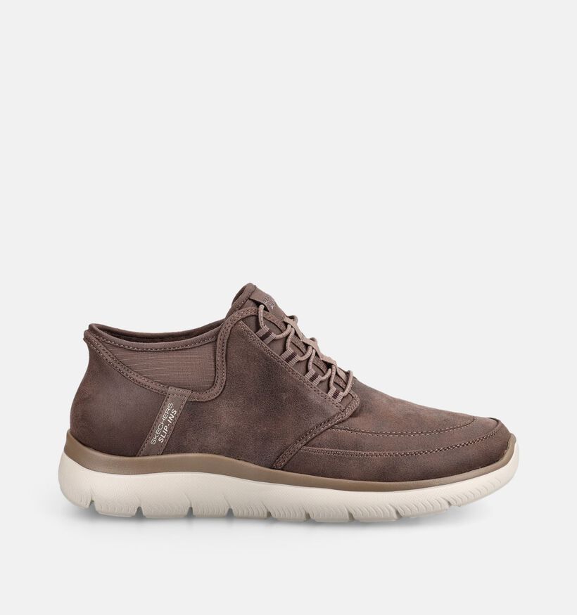 Skechers Summits Siegul Donkerbruine Slip-ins voor heren (378020) - geschikt voor steunzolen