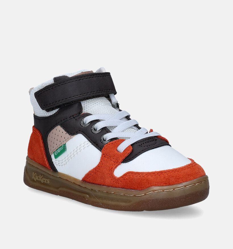 Kickers Kickado Witte Bottines voor jongens (345513) - geschikt voor steunzolen