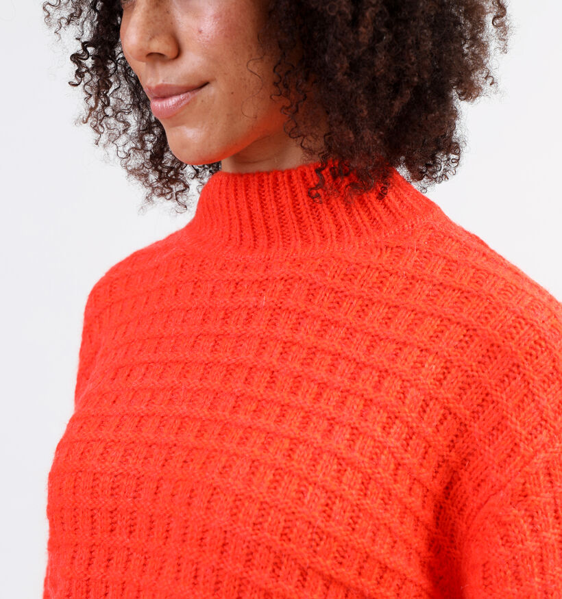 Rue Mazarine Tobbys Oranje Gebreide trui voor dames (349287)