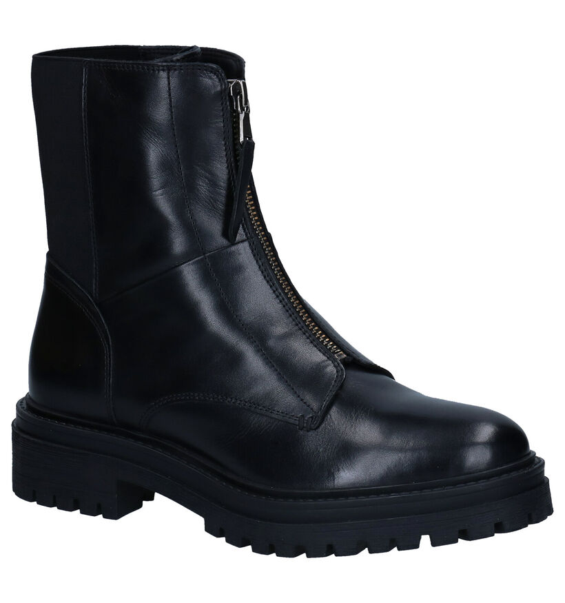 Geox Iridea Zwarte Boots in leer (294023)