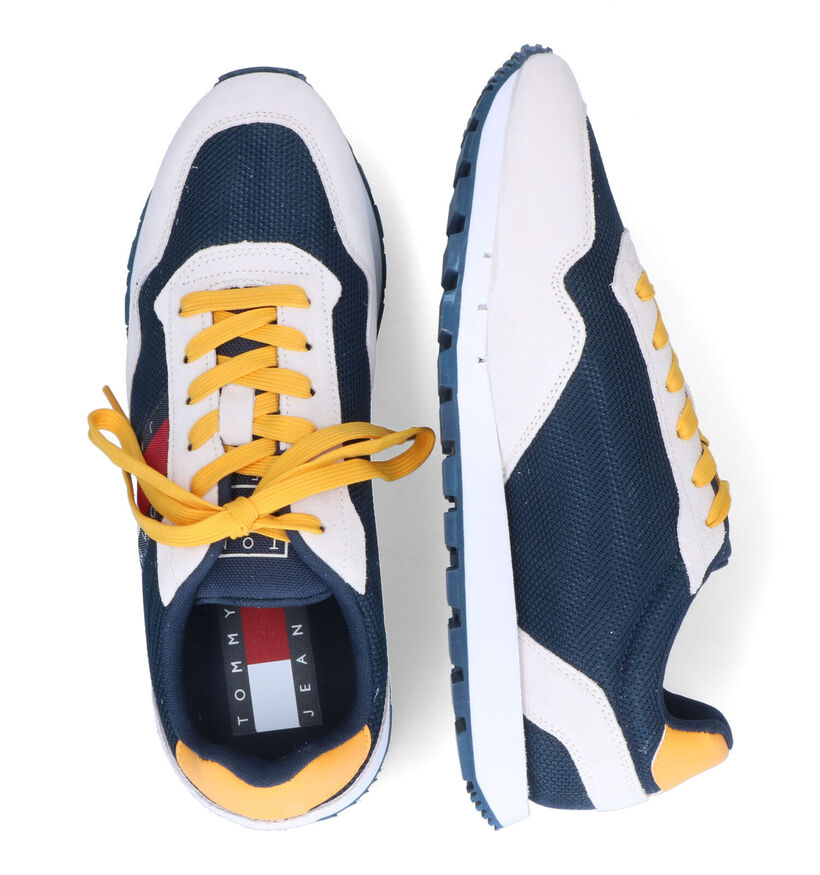 TH Tommy Jeans Retro Runner Ecru Sneakers in stof (304718)