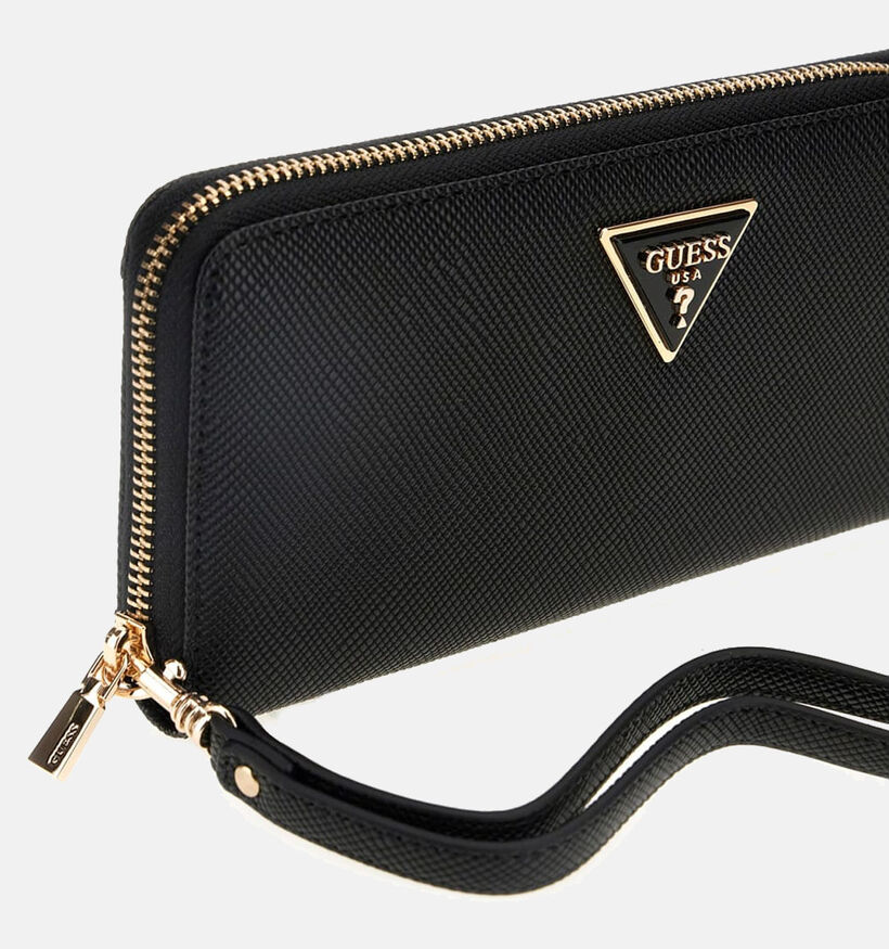 Guess Porte-monnaie zippé en Noir pour femmes (360075)