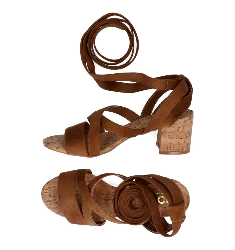 Posh by Poelman Zwarte Sandalen in stof (303357)