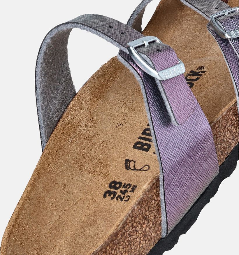 Birkenstock Mayari Embossed Paarse Slippers voor dames (350852)