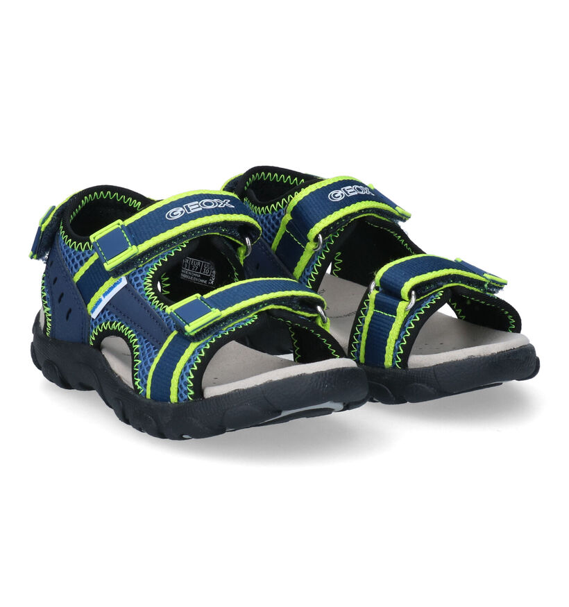 Geox Strada Zwarte Sandalen voor jongens (291777)