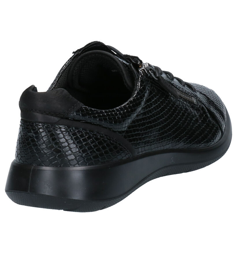 ECCO Soft 5 Chaussures à Lacets en Noir en cuir (257786)