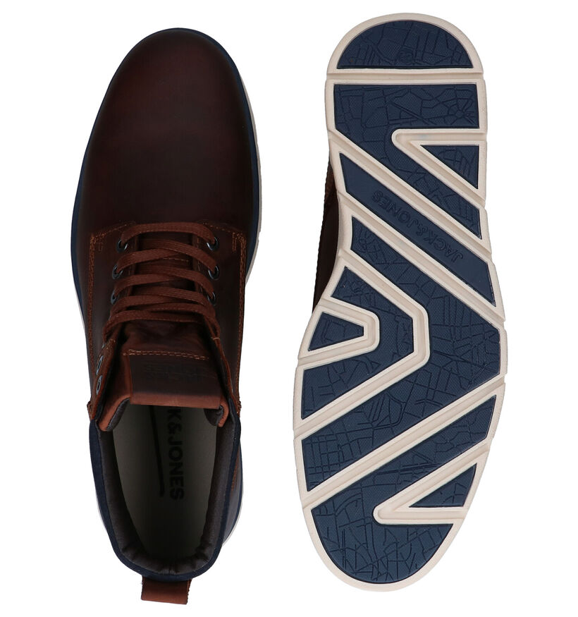 Jack & Jones Tubar Bruine Hoge Schoenen in leer (278341)