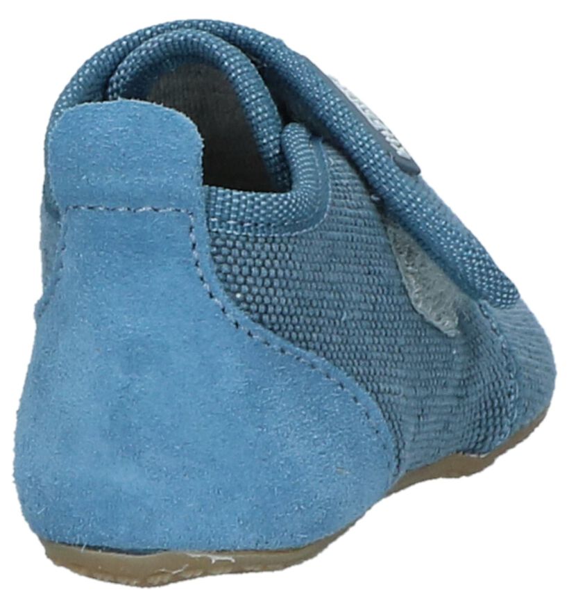 Living Kitzbühel Pantoufles fermées en Bleu clair en cuir (216021)