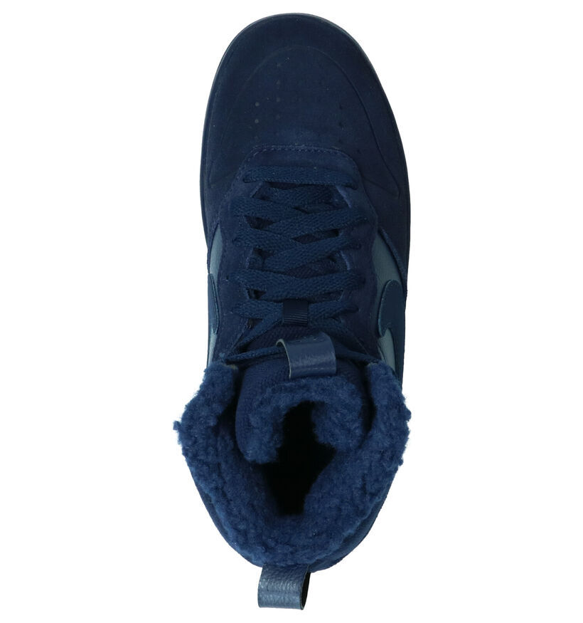 Nike Court Borough Sneakers Blauw in nubuck (261729)