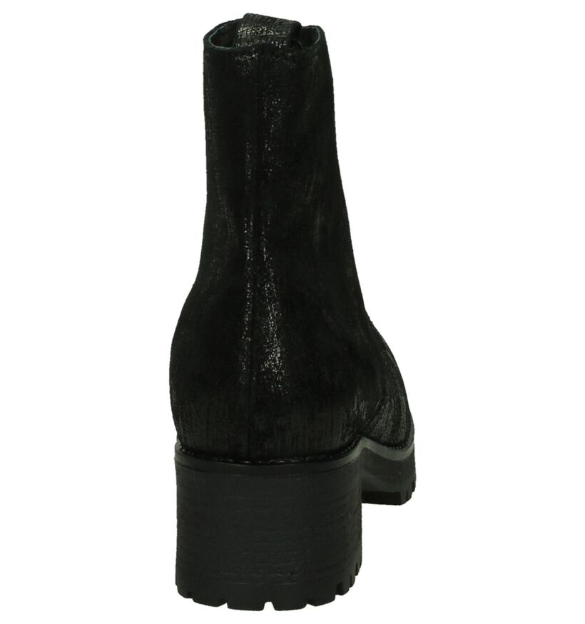 Stoere Zwarte Via Roma Boots in leer (206132)
