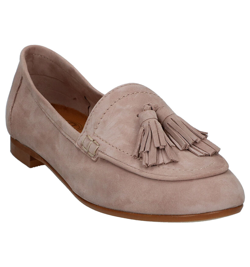 River Woods Loafers en Taupe en nubuck (289202)