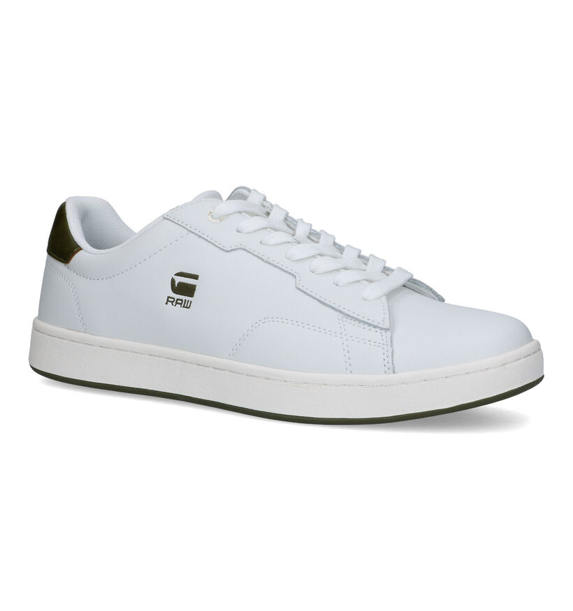 G-Star Cadet Pop Witte Veterschoenen voor heren (320074) - geschikt voor steunzolen