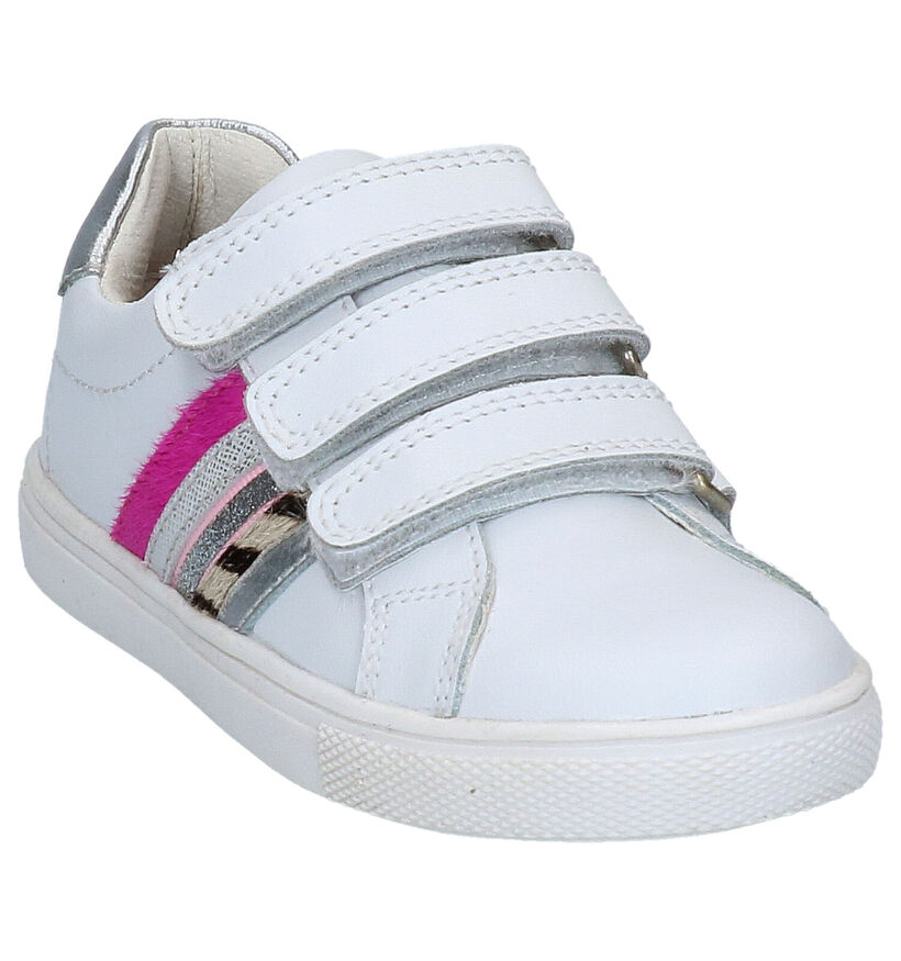 Witte Lage Sneakers Braqeez Lotte Louwies in leer (275289)