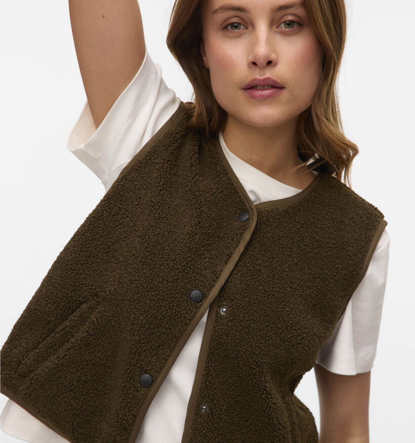 Vero Moda Gilly SL Donkergroene Gilet voor dames (364536)