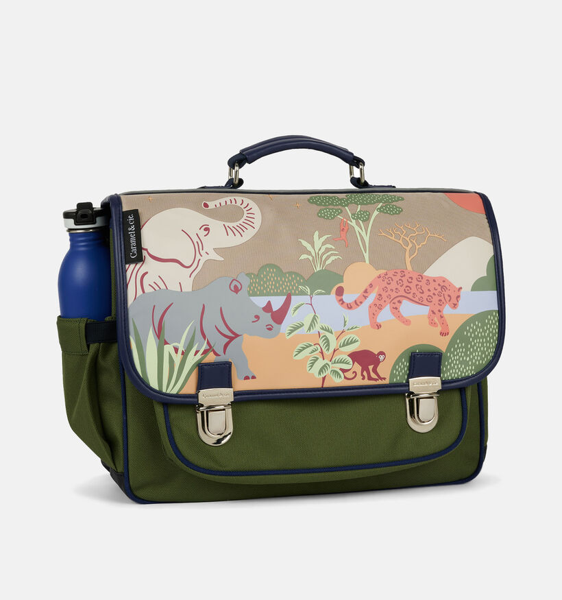 Caramel & cie. Safari Cartable en Vert pour garçons (359331)