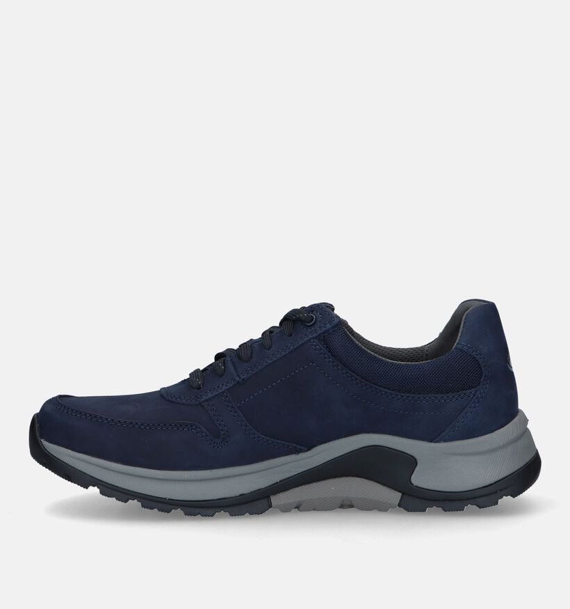Pius Gabor Blauwe Veterschoenen voor heren (339001) - geschikt voor steunzolen