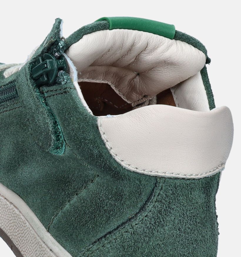 STONES and BONES Noles Groene Bottines voor jongens (348121) - geschikt voor steunzolen