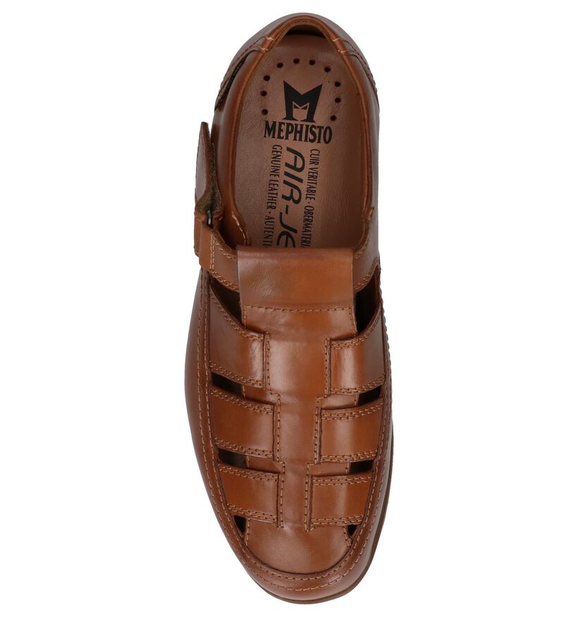 Cognac Sandalen Mephisto Rafael Antica in leer (246474)