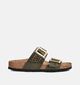 Birkenstock Sydney Cushion Buckle Snake/Bruine Slippers voor dames (360266)