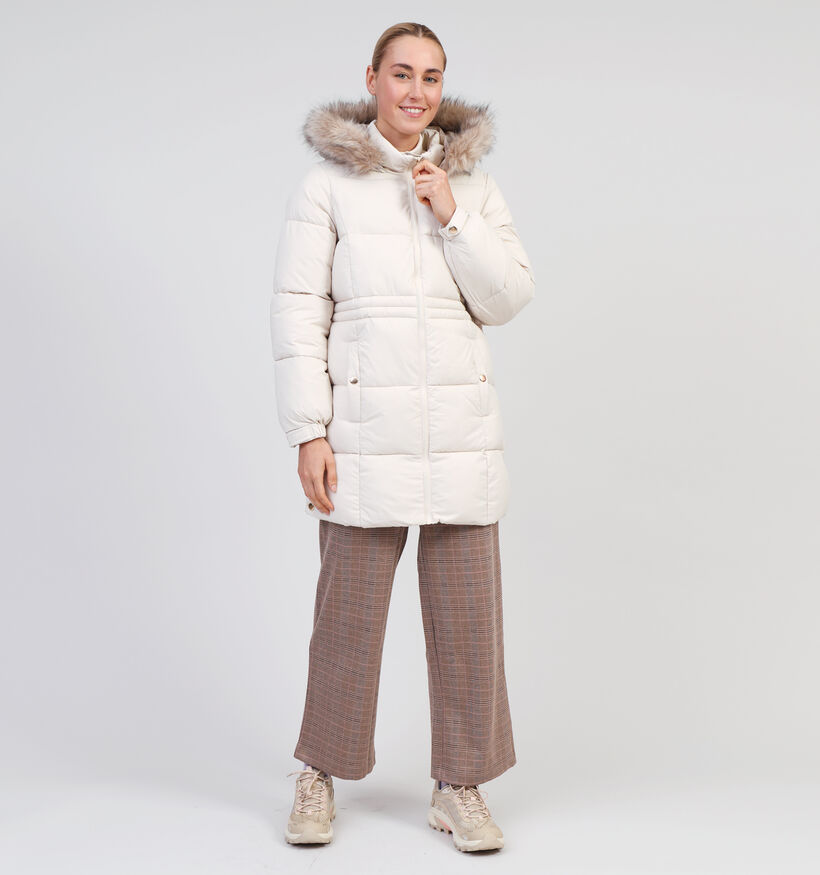 Vero Moda Pinar Beige Lange winterjas voor dames (344071)