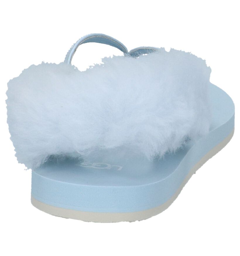 UGG Sandales plates en Bleu clair en synthétique (210287)