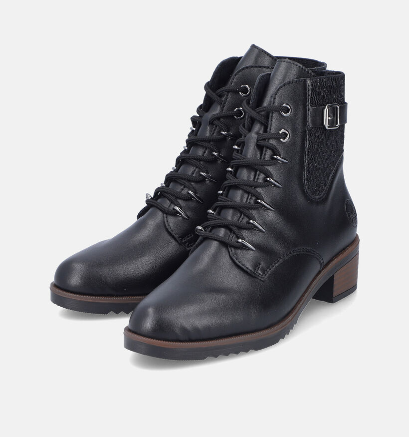 Rieker Bottines à lacets en Noir pour femmes (347419)