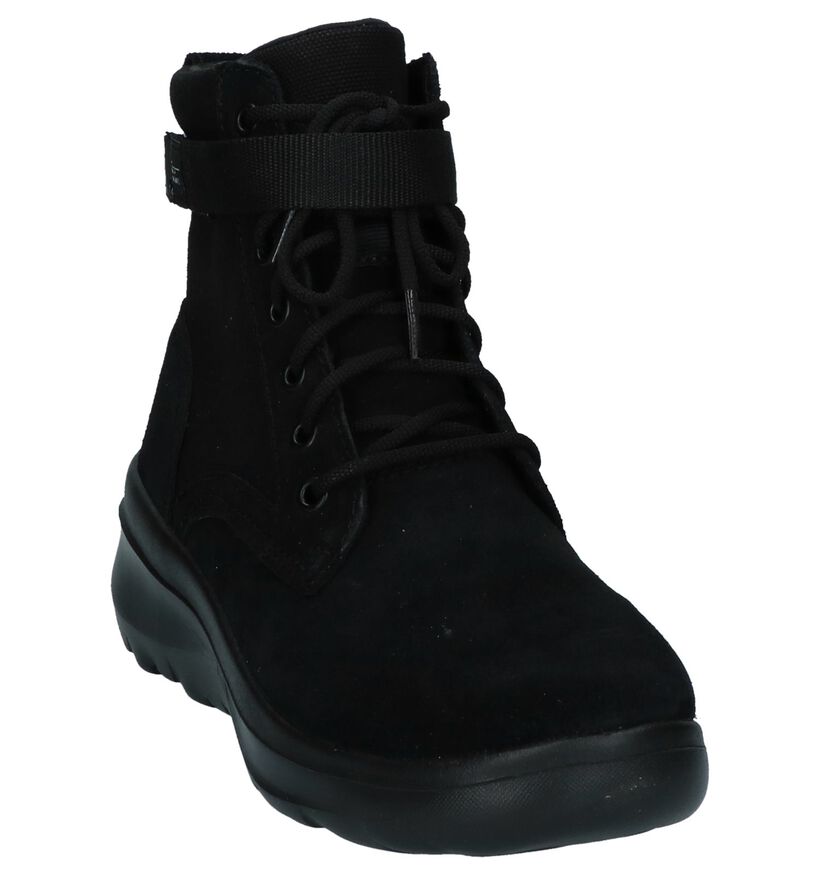 Skechers Bottillons en Noir en textile (225933)