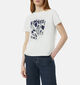 comma casual identity Witte T-shirt voor dames (354768)