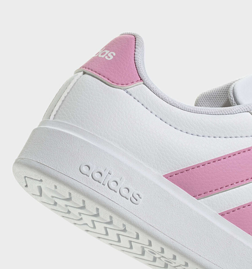 adidas Streettalk Witte/Roze Sneakers voor meisjes (375484)