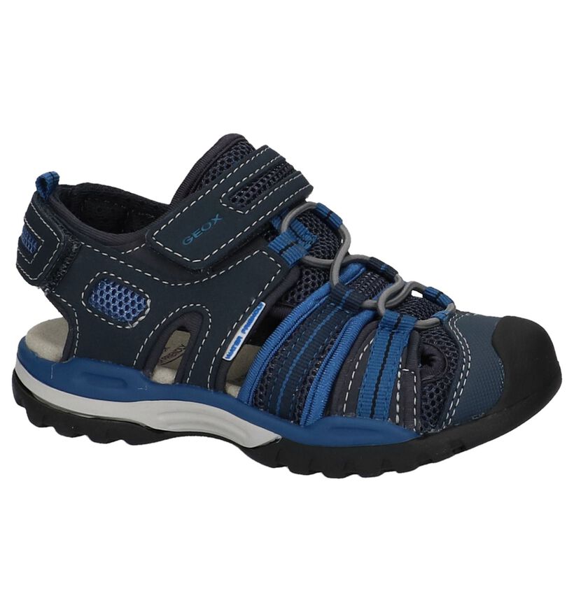 Geox Sandales de bain en Bleu foncé en simili cuir (213167)