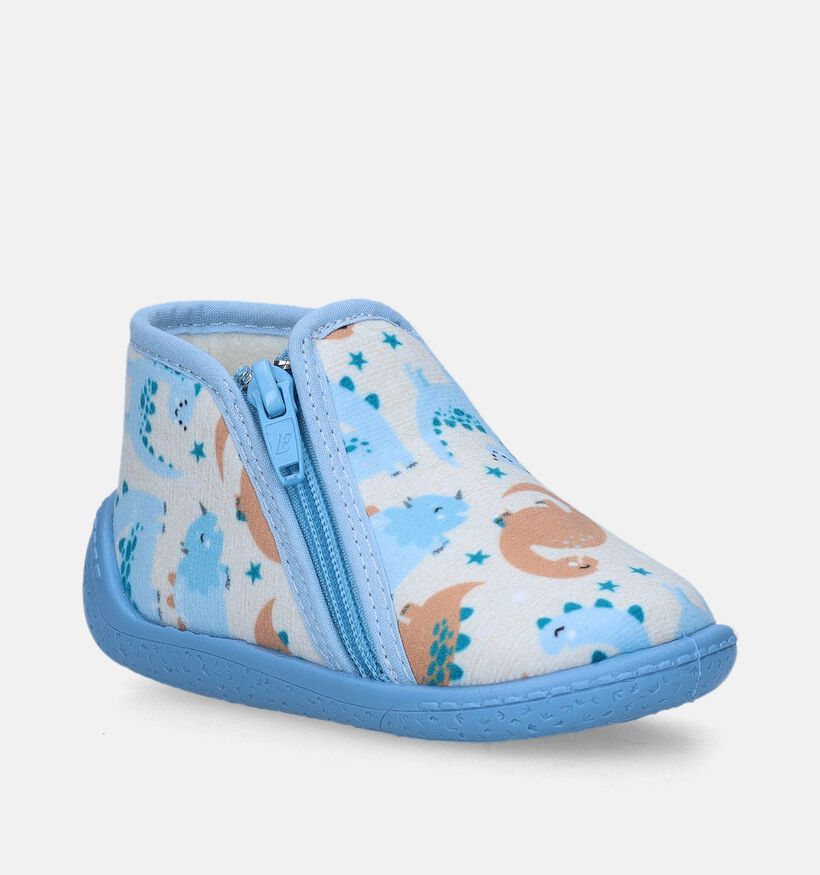 Milo & Mila Blauwe Hoge pantoffels voor jongens (348660)