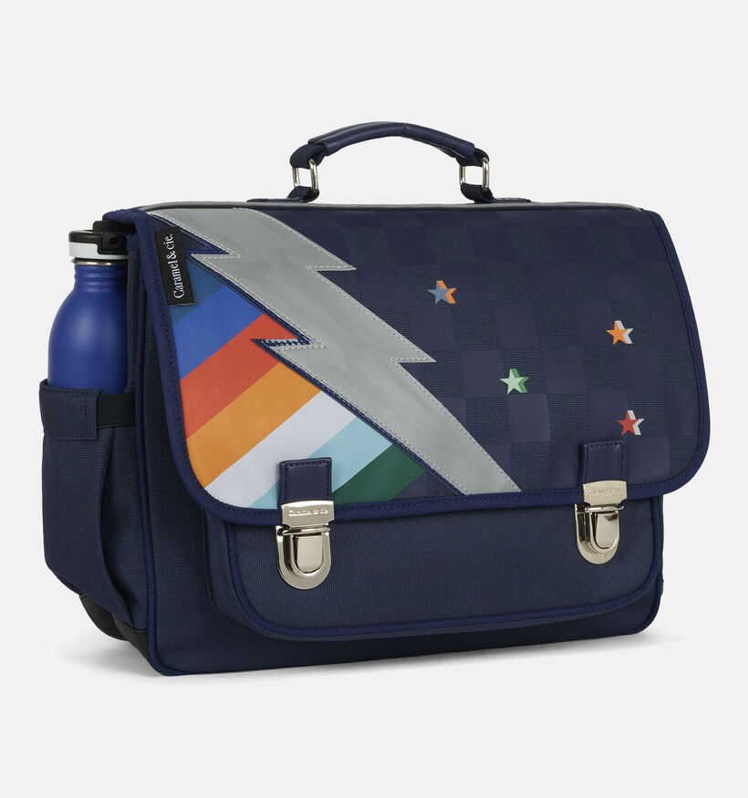 Caramel & cie. Chromatic Lightning Cartable en Bleu fonc&eacute; pour gar&ccedil;ons (373723)