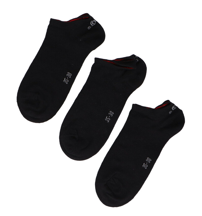 s.Oliver Chaussettes basses en Noir - 3 Paires (221885)