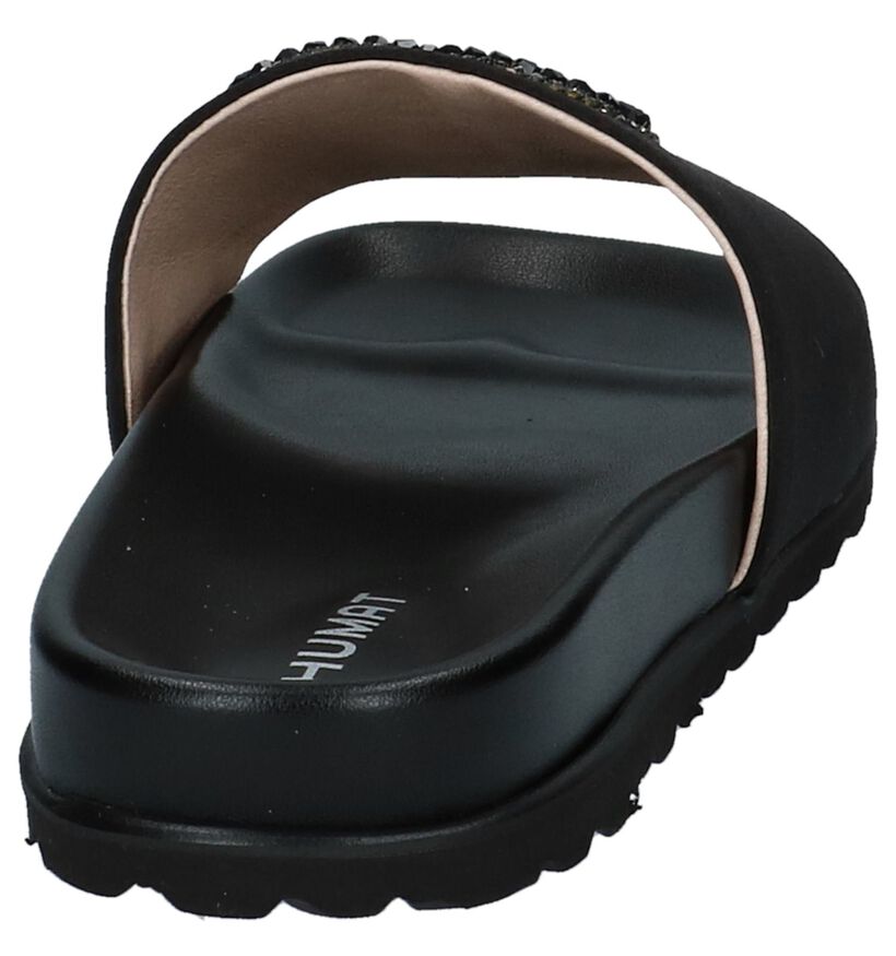 Humat Claquettes de piscine en Noir en textile (221377)