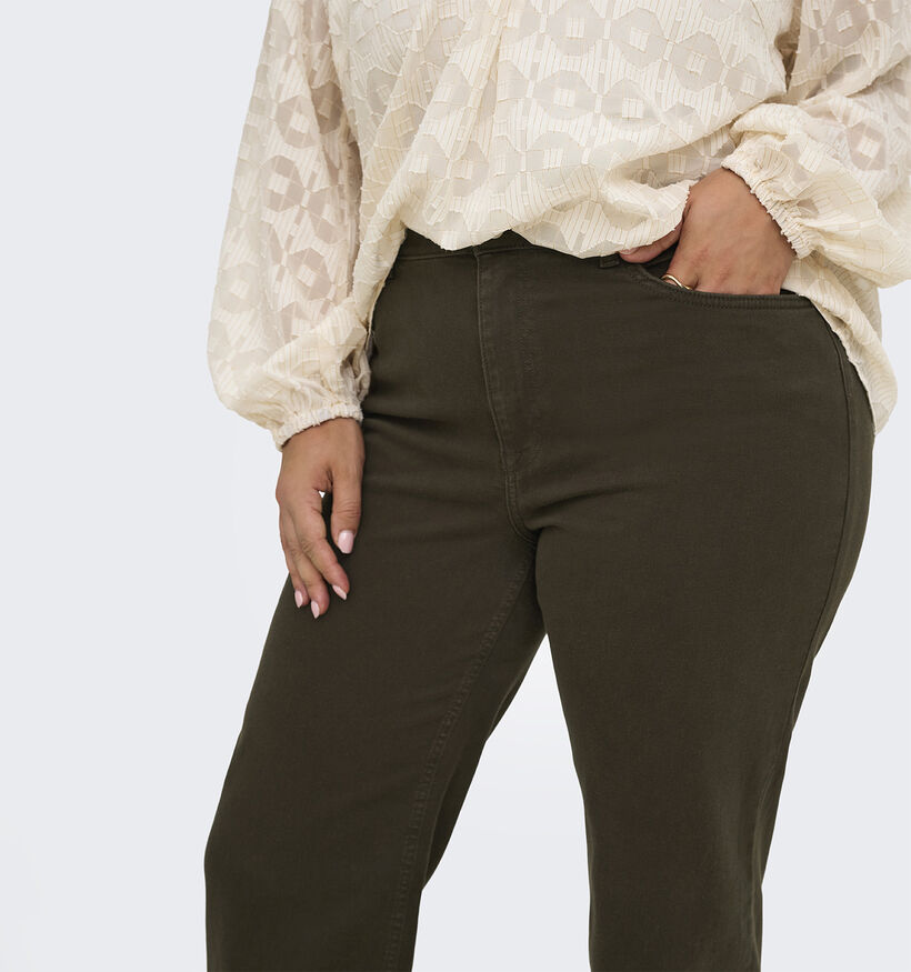 ONLY Carmakoma Willy Donkerbruine Jeansbroek voor dames (381908)