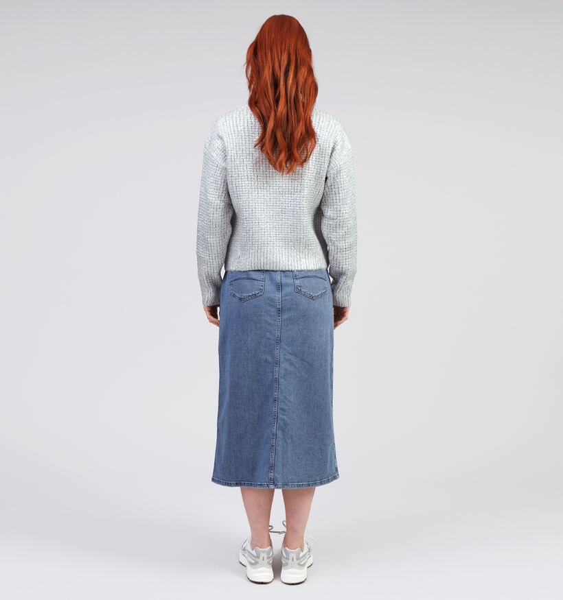 Vero Moda Sif Pull tricoté en Argent pour femmes (362209)