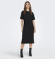 JDY Geggo Zwarte T-shirt jurk voor dames (341099)