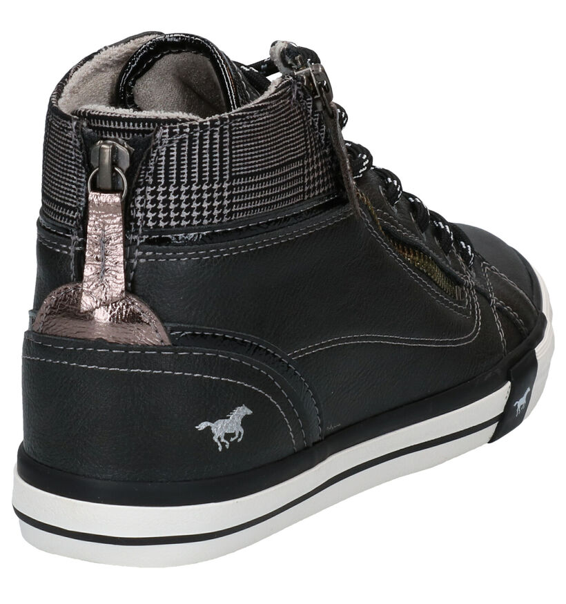 Mustang Grijze Hoge Sneakers voor dames (294326)