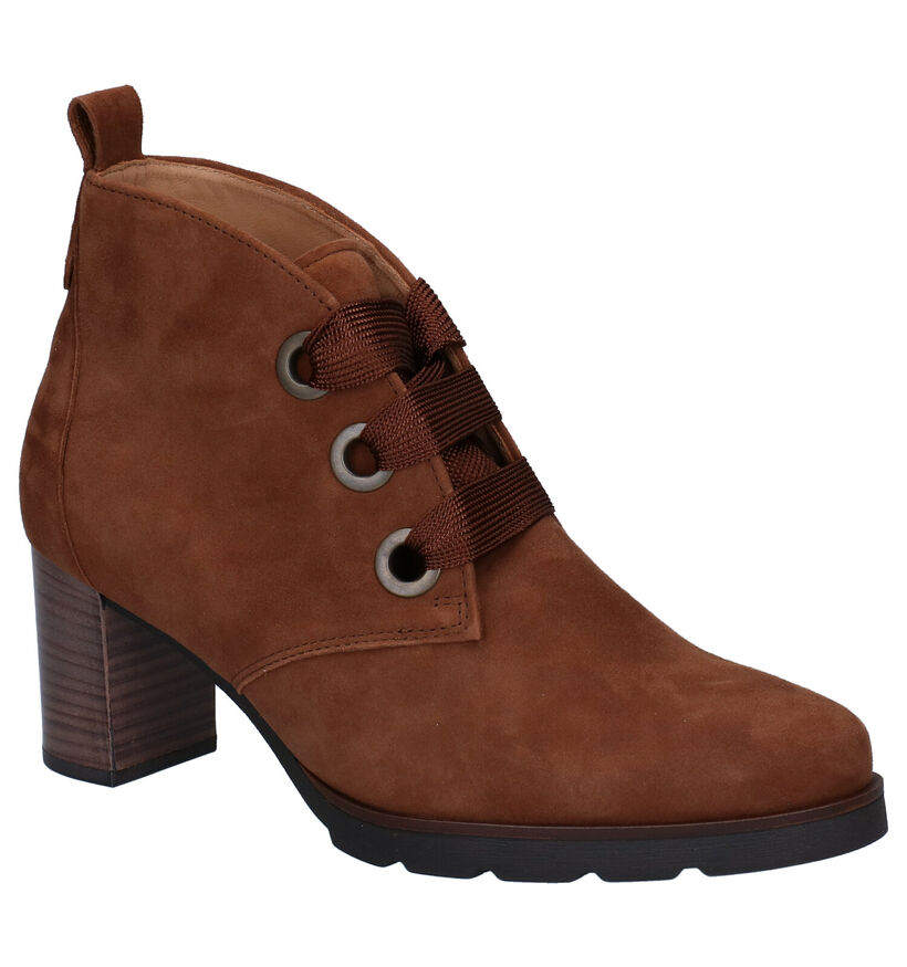 Gabor Best Fitting Cognac Enkellaarzen in nubuck (283916)