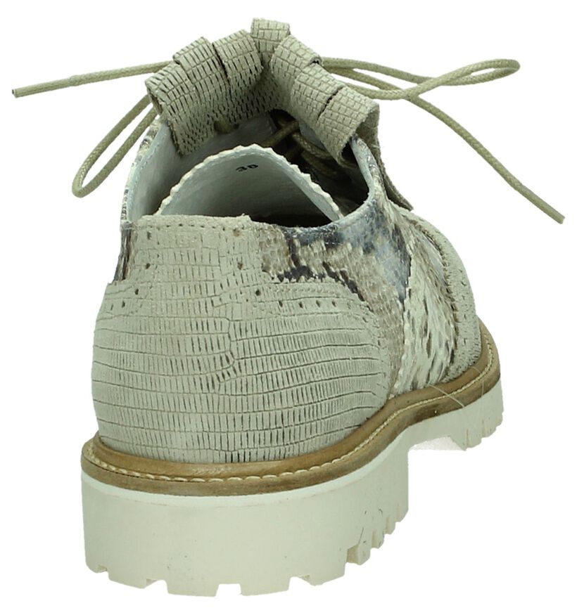 Tango Chaussures à lacets en Beige clair en nubuck (179520)