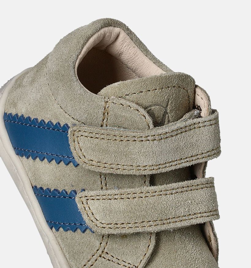 Naturino Macks Suede Kaki Babyschoentjes voor jongens (359957) - geschikt voor steunzolen