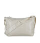 Hvisk Track Glossy Structure Ecru Crossbody Tas in kunstleer (329098)