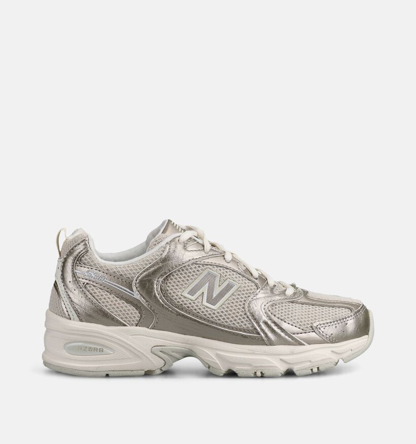 New Balance 530 Metallic Baskets en Or pour femmes (366093) - pour semelles orthop&eacute;diques