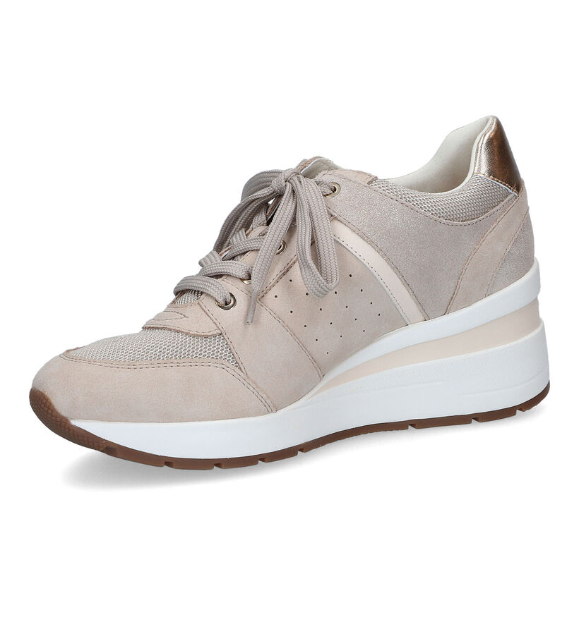 Geox Zosma Beige Sneakers in daim (311165)