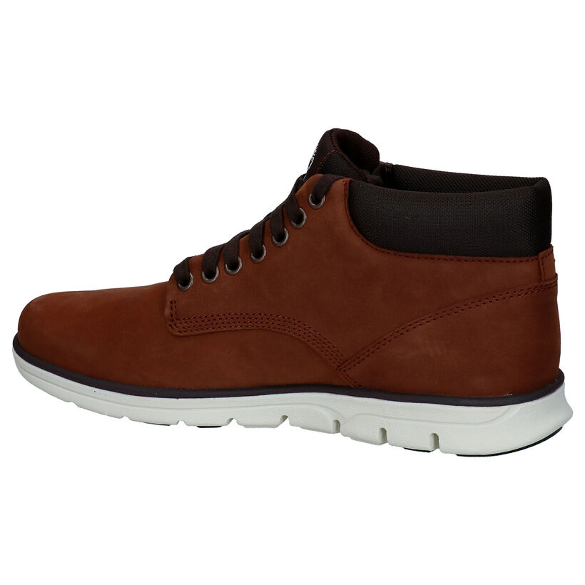 Timberland Bradstreet Chukka Chaussures hautes en Cognac pour hommes (313505)