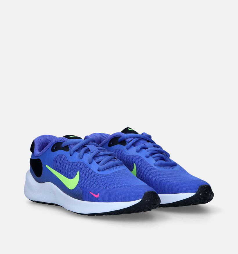 Nike Revolution 7 GS Blauwe Sneakers voor jongens, meisjes (332365)