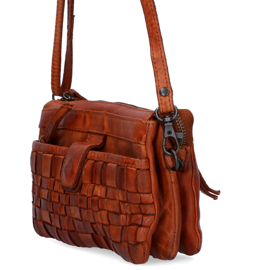 Bear Design Cognac Crossbody Tas voor dames (329773)